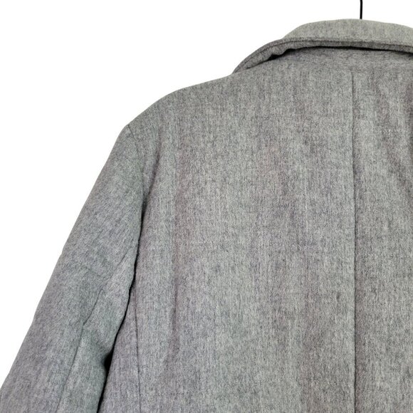 Talbots Women's 80% Wool Light Grey Cinch Waist Lined Coat/Jacket Size 1X - Picture 10 of 14